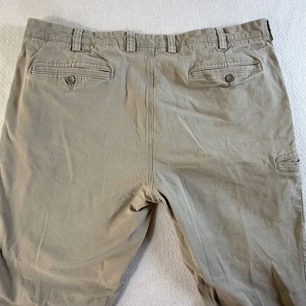 Duluth Flex Ballroom Khakis Mens 40x32 Relaxed Fit Stretch Chino Pants Tan